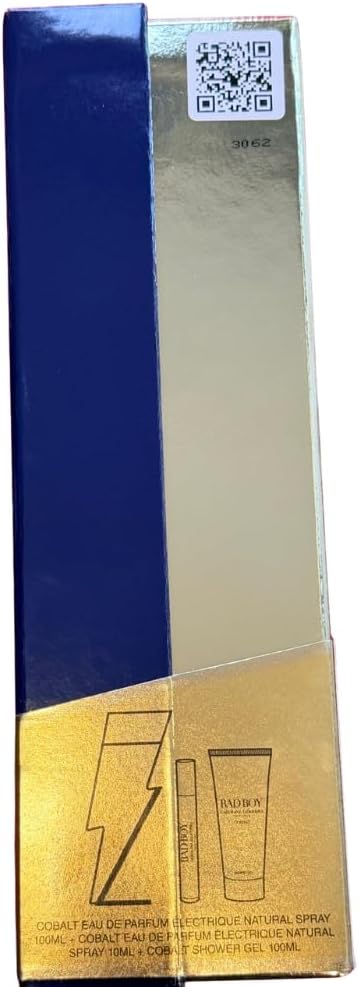 Carolina Herrera Bad Boy Cobalt 3pc Gift Set for Mens