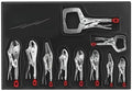 10PC 48-22-3690 for Milwaukee Forged Alloy Steel Locking Pliers Kit Silver - w/Ergonomic Handles