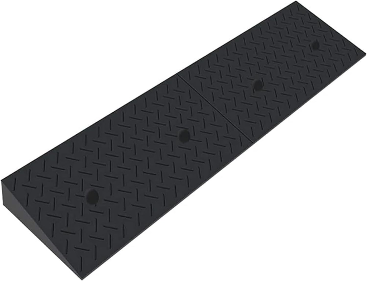 Threshold Ramp Wheelchair Ramp Solid Rubber Threshold Ramp Non-Slip Scooter Ramp for Room Door Handicap Ramps Wear-Resistant Kerb Ramps Anti-Slip (Black 5cm/2in Rise)