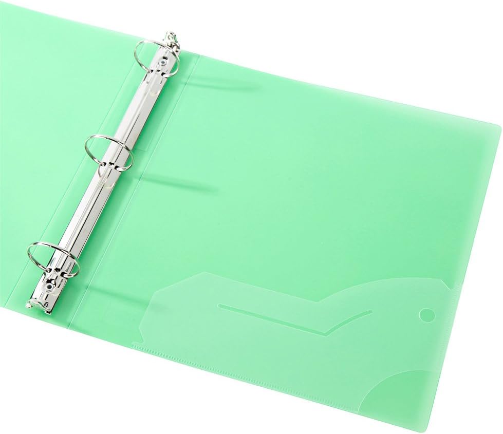 Filexec 3 Ring Binder, 1.5 Inch Capacity, Frosted, Letter Size, Blueberry, Strawberry, Grape, Lemon, Lime, Tangerine (50160-6493) (Pack of 24)