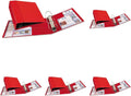Avery Heavy-Duty 3 Ring Binder, 4 Inch One Touch EZD Rings, 4.5 Inch Spine, 1 Red Binder (79584) (Pack of 5)