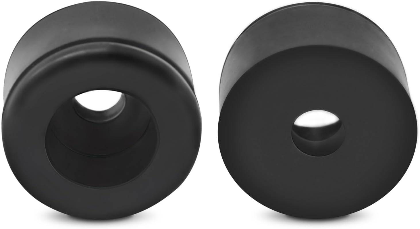 1' Rubber Bumper Pads, Door Stopper 1' Diameter Round Design (Plastic) (Made in USA) (Black Color) (1000 Pack)
