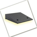Portable Cars Curb Ramps, Rubber Loading Ramp 2' 8' Rise Non-Slip Wheelchair Threshold Ramp Heavy Duty Driveway Ramps for Doorway Sidewalk Garage(H 20 CM/8')