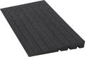 Rubber Threshold Ramp, 4' Rise Threshold Ramp Doorway, 3 Channels Cord Cover Solid Wheelchair Ramp, Rubber Angled Entry Rated 2500 Lbs Load Capacity for Doorways, Wheelchair, Scooter, Cars