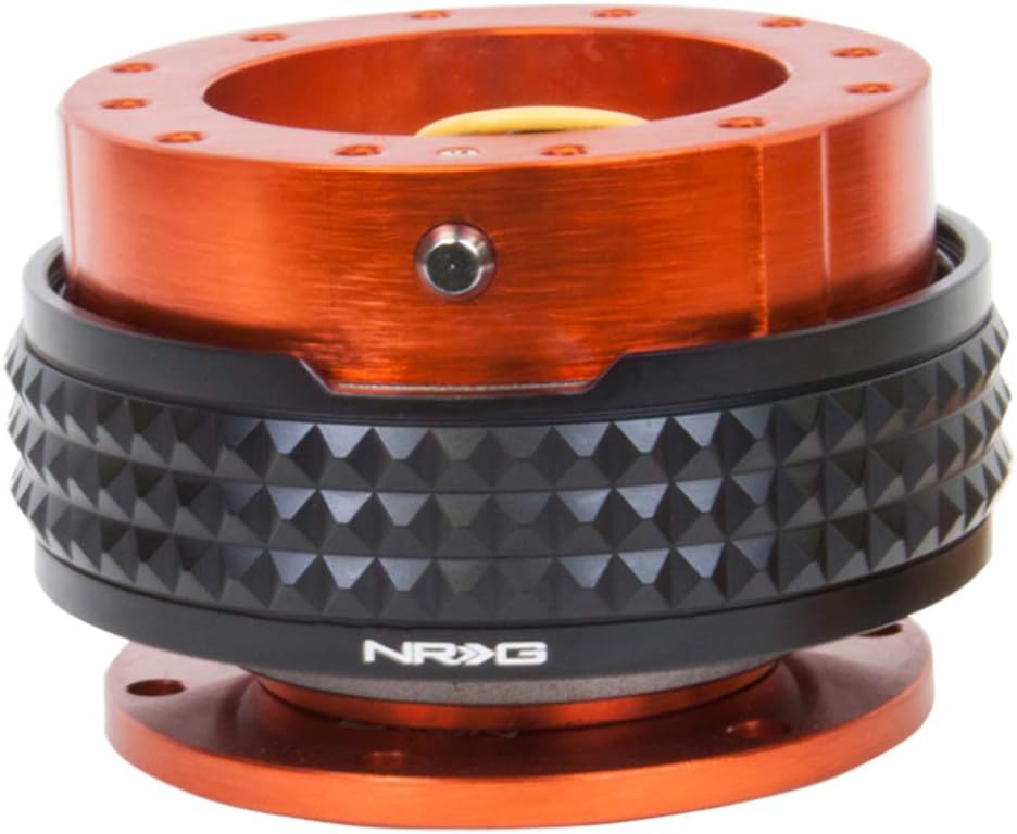 NRG Innovations SRK-210OR/BK Quick Release Kit (Orange Body / Black Pyramid Ring)