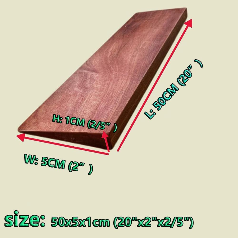 Wood Wheelchair Ramp, Doorway Threshold Ramp for Walkers Robot,Home Bike(Wood,50x5x1cm (20'x2'x2/5'))