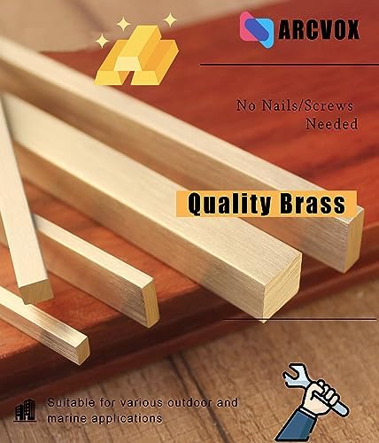 Brass Transition Strips for Wood to Tile Flooring, Heavy Duty Polished/Brushed Edging Trim Bars, 5x10mm Threshold Floor Strip, Durable Brass Flooring Solution
