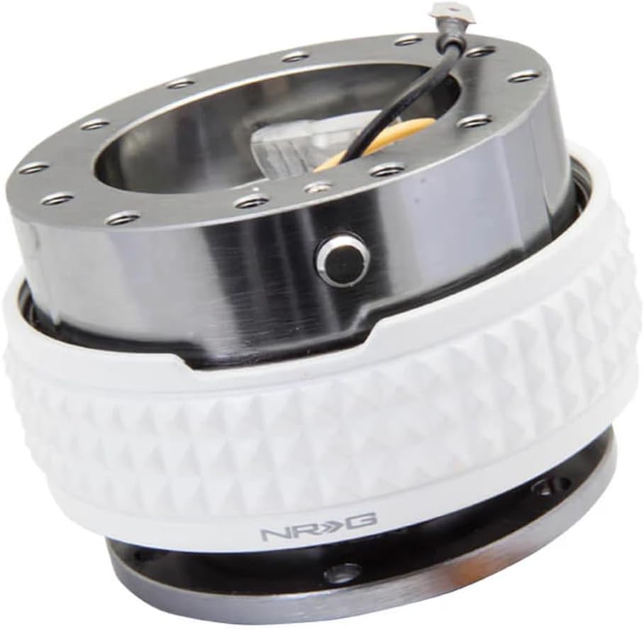 NRG Innovations NRG-SRK-210GM-GL Gen 2.1 Race Steering Wheel Quick Release Kit Adapter Gunmetal Body/Glow in the Dark Pyramid Ring, 6x70 and 6x74mm Bolt Patterns