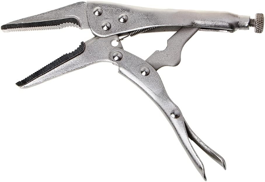 10 Inch Locking Pliers Long Nose Straight Jaw Lock Vise Grip Clamp Hand Tool Right Clip