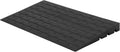 4 Inch Rubber Threshold Ramp for Wheelchair and Scooter - Durable Doorway and Driveway Curb Ramp with 3 Channels Cord Cover - Handicap Ramp for Home Entry, Steps, Doorways, and Curbs