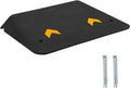 4 Inch Rise Rubber Threshold Ramp, Heavy Duty Non-Slip Ramp with Anti-Shift Spikes for Wheelchairs/Scooters, UV-Resistant Door Ramp for Home/Store Entryways