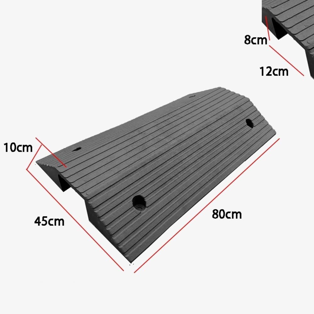 Threshold ramps for doorways, 3' 4' Rise Bridge Ramp Wheelchair Ramp for Home Steps/Driveway/Scooter (4' Rise/80x45x10cm)
