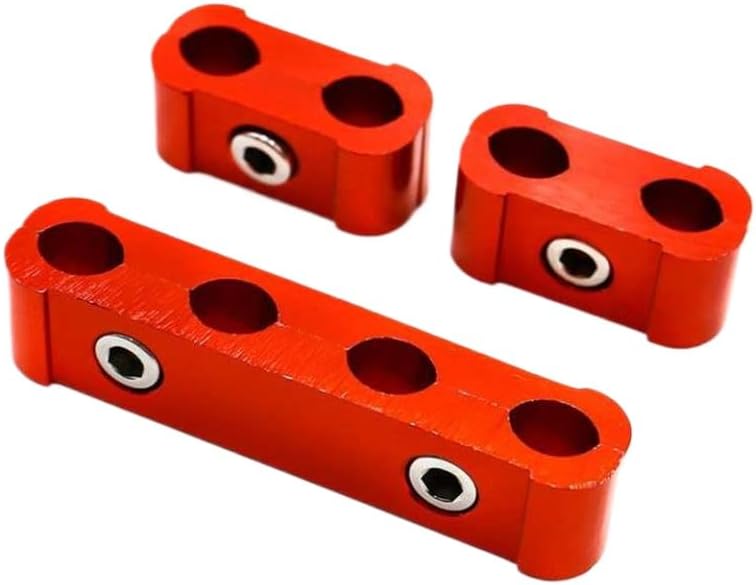 Spark Plug Wires Separator Divider Clamp Kit 8mm 9mm 10mm Red Compatible With Engine Car Accessories Parts