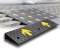 Rubber Curb Ramps, Portable Wheelchair Ramp, Doorway Threshold Ramp 1' 2' 5' 7' Rise Shed Ramps Heavy Duty Loading Ramp for Dock Trailer Truck(95x23x7 cm(37'x9'x2.7'))