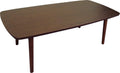 AZUMAYA Folding Legs Table W41.3 x D20.5 x H14.0 Inches Natural Ash and Rubber Wood Material Home and Living Coffee Table Dark Brown Color SGS-229DBR