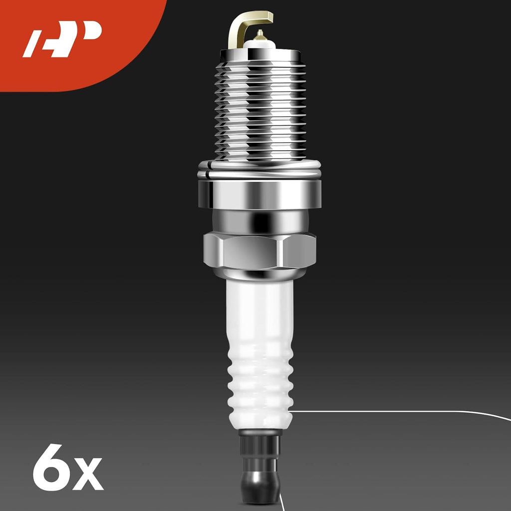 A-Premium Set of 6 Ignition Coil Pack and Iridium Spark Plugs Compatible with Suzuki Grand Vitara 2006-2008, 2.7L