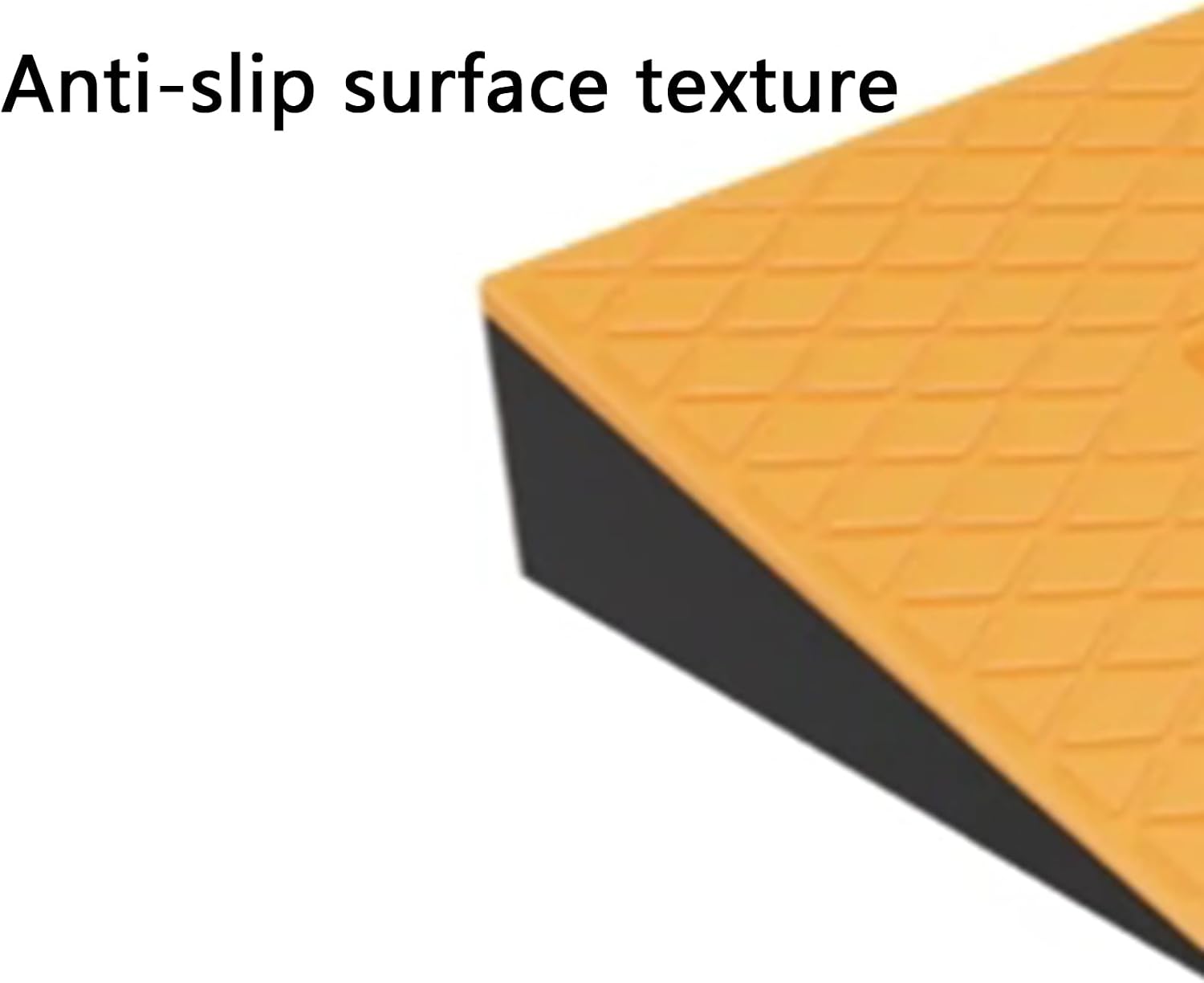 Rubber Curb Ramp 2' Rise Height, 39.4' Length Curbside Bridge Ramp, for Driveway Curb Ramp Loading Dock Truck Pickup Threshold Ramp Rubber Slope Pad, 1PCS