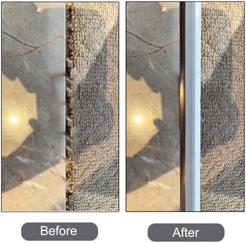 Aluminum Carpet Transition Strip - 150cm Seam Cover for Carpet to Tile/Wood, Doorway Threshold Bar, Durable Floor Transition Solution for Home & Office
