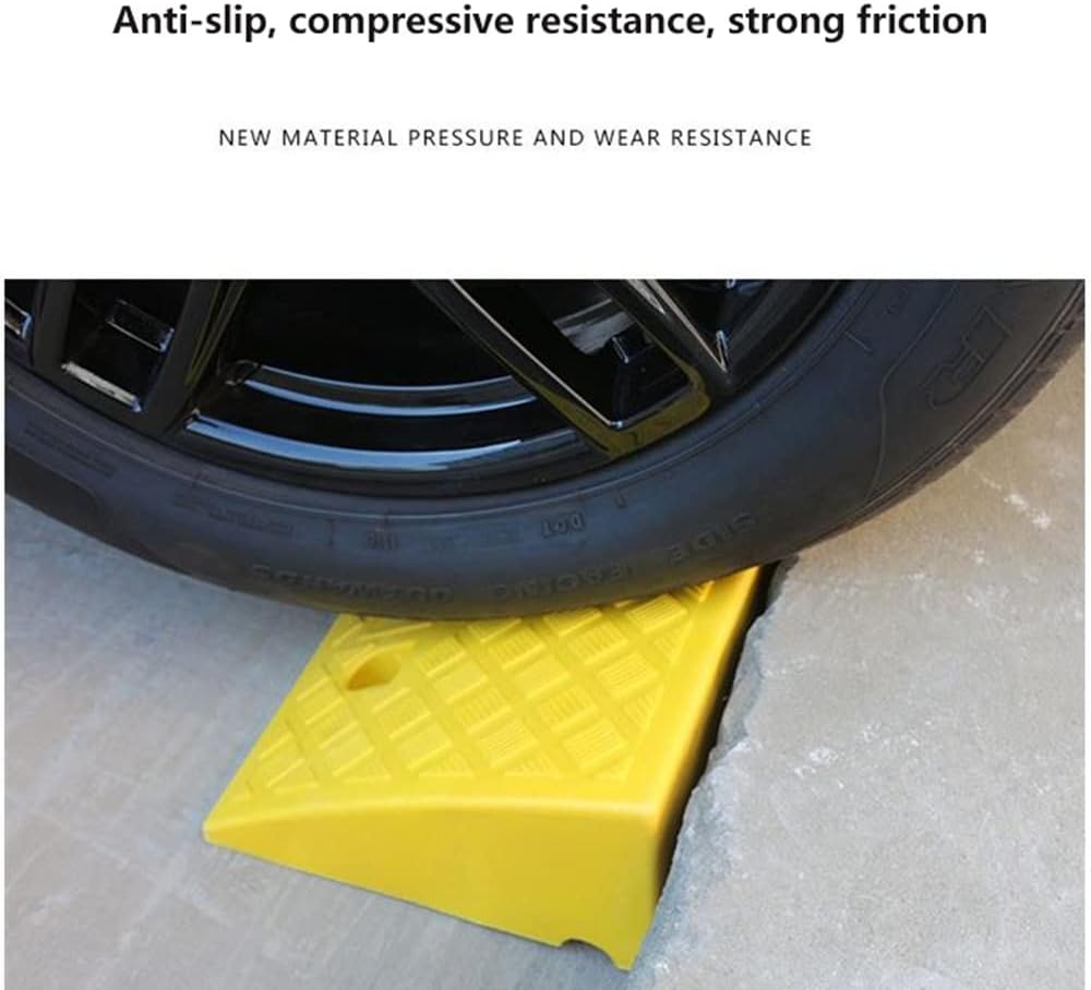 Portable Threshold Ramps 4' 5' 6' 7' 8' Rise, Non-Slip Kerb Ramps Step Ramp, Wheelchair Ramps for Doorways, Entryway, Steps, Garage(Yellow,40x60x22cm)