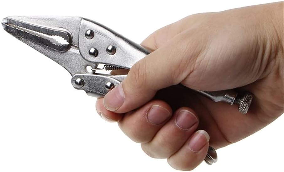 10 Inch Locking Pliers Long Nose Straight Jaw Lock Vise Grip Clamp Hand Tool Right Clip