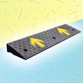 Heavy Duty Cars Curb Ramps, 2' 5' 7' Rise Wheelchair Ramp, Portable Rubber Driveway Ramps Threshold Ramp for Doorway Sidewalk Garage Warehouse(95x30x11 cm(37'x11.8'x4.3'))
