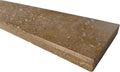 Tenedos Brown Noce Travertine Threshold Stone Marble Saddle – 6' x 48' Polished Natural Stone for Floor Transitions, Doorways, Bathrooms, Fireplaces & Interior Design