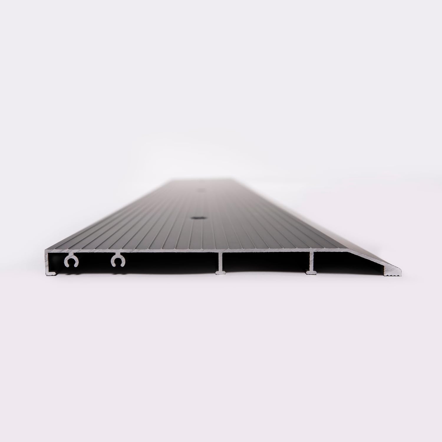 ADA Tile Saddle Threshold Aluminum ADA Compliant Door Saddle for Tile Floors – 1/2' Height – 5-1/2' or 6-1/2' Wide – Prehung Ready, Top Screw Holes Commercial-Residential (48'x 6 1/2')