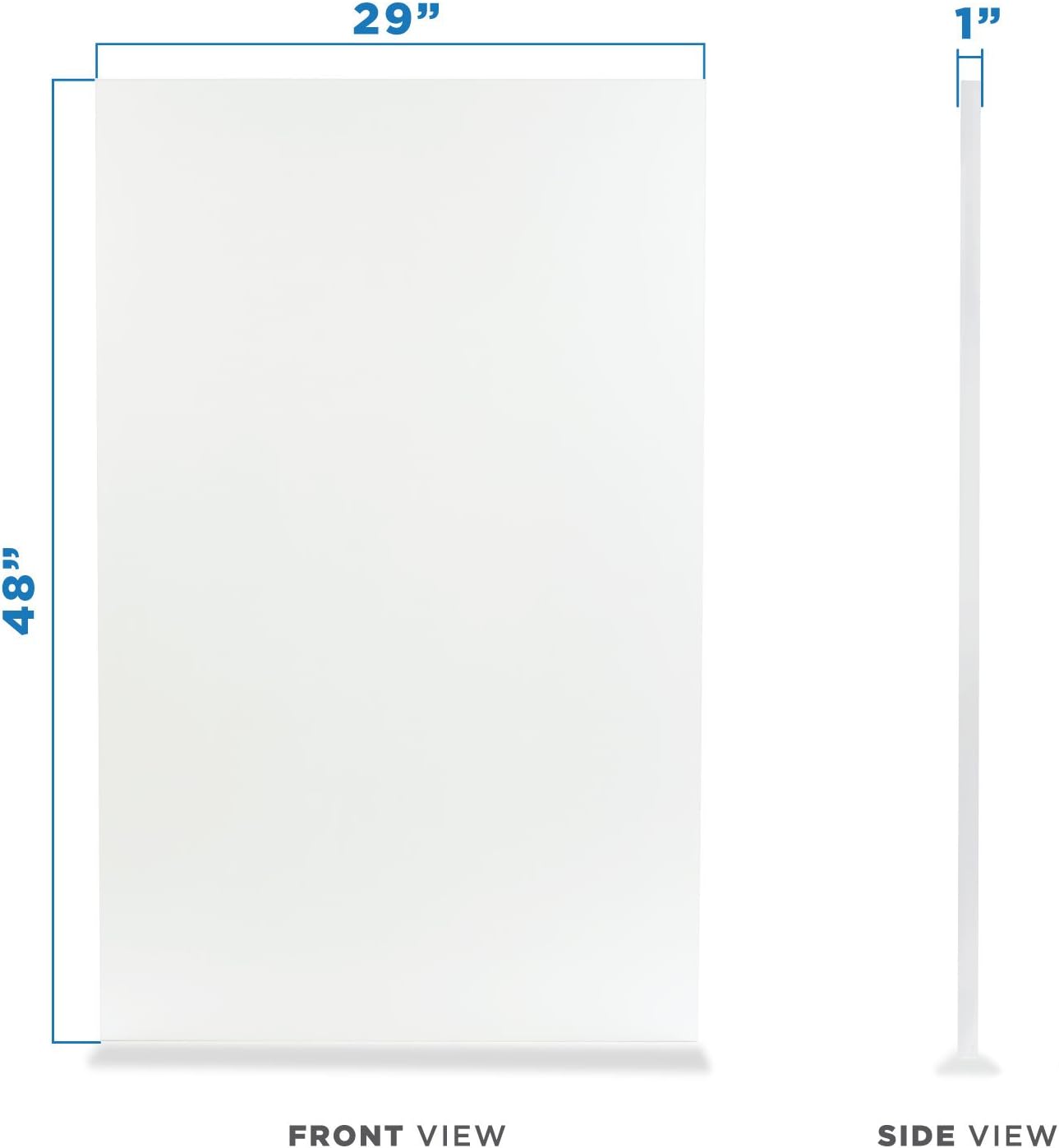 Mount-It! Desk Table Top for Standing Desks - 48 Inch Wide x 29 Inch Deep, White - Universal Solid One-Piece Table Top for Sit to Stand Height Adjustable Desk Frames - Frame Sold Separately