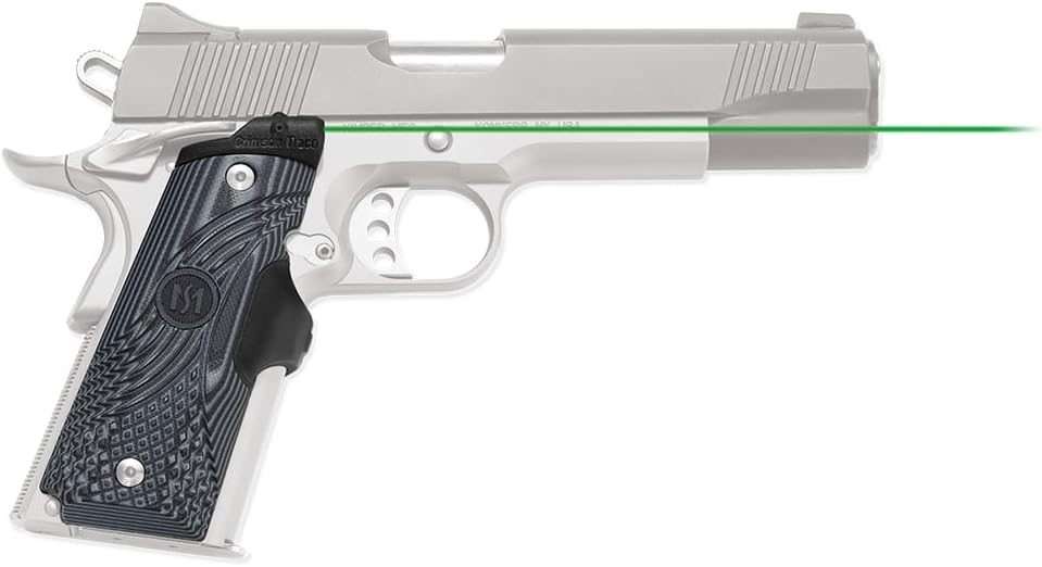 Crimson Trace LG-904 G10 Master Series Lasergrips Laser Sight with Instinctive Activation for 1911 Full-Size Pistols, Defensive Shooting and Competition