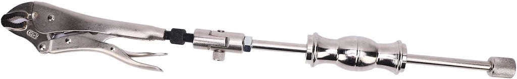 Brilluxa Slide Hammer, Locking Pliers Puller Set with Swivel Grip, 9 Inch 2 lb Slide Hammer Extractor Tool for CV Axle Seal Boot Nail Bolt Pin Removal, Auto Repair Kit