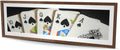 Begin Home Decor C1FM2060S84DH0 20 x 60 in. Card Game Spades Royal Flush Closeup - Man Cave Decor Print