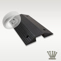 Transition Bridge Ramp 3' Rise Threshold Ramps for Doorways, Heavy Duty Wheelchair Ramp Rubber Driveway Curb Ramps for Door/Garage/Stairs/Steps