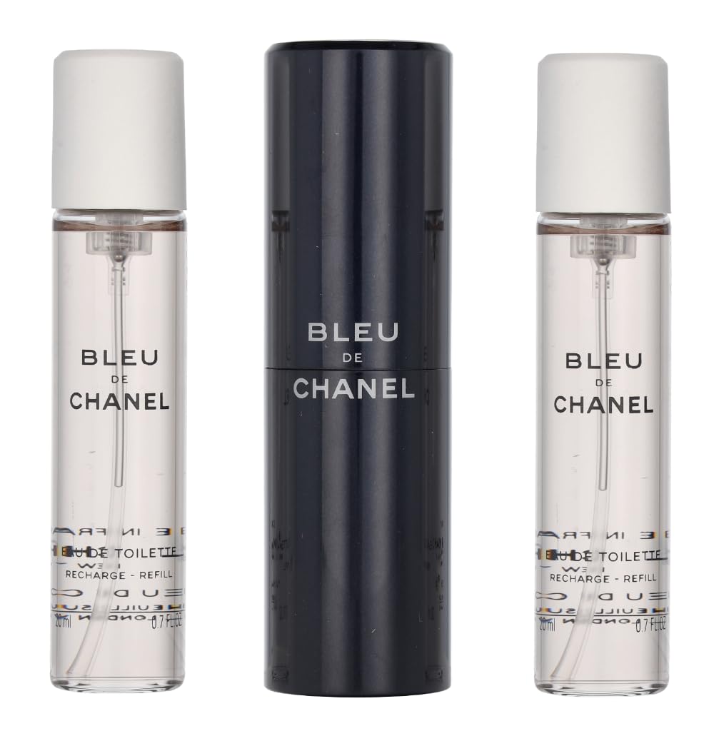 Bleu De Chanel Eau De Toilette Travel Spray & Two Refills - 3x20ml/0.7oz