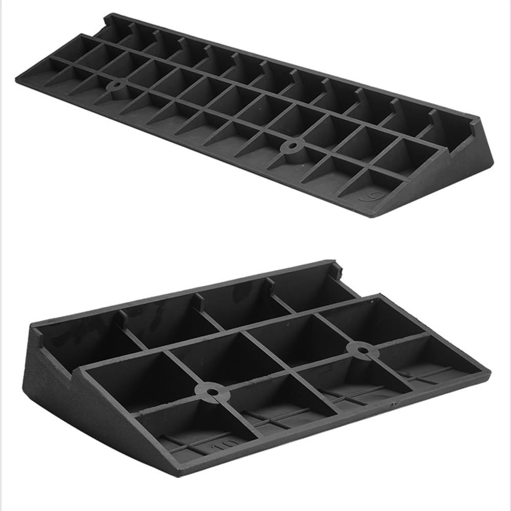 Rubber Kerb Ramps 4-7 inches Height, Heavy Duty Threshold Ramps for Driveway, Mobility Scooter/Step, 20 Ton Load Capacity(Rise 6.3 inch/16cm)