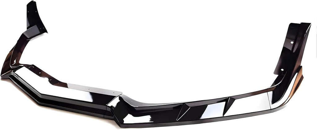 Front Bumper Lip Splitter Spoiler Compatible with Chevy Corvette C8 2020-2025, Corvette C8 Stingray Z51 Front Splitter Air Dams Chin Spoiler Auto Parts Replacement Accessories (Gloss Black)