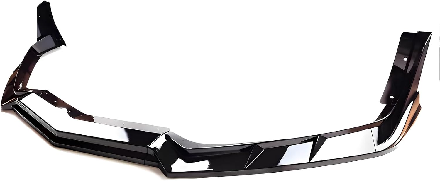 Front Bumper Lip Splitter Spoiler Compatible with Chevy Corvette C8 2020-2025, Corvette C8 Stingray Z51 Front Splitter Air Dams Chin Spoiler Auto Parts Replacement Accessories (Gloss Black)