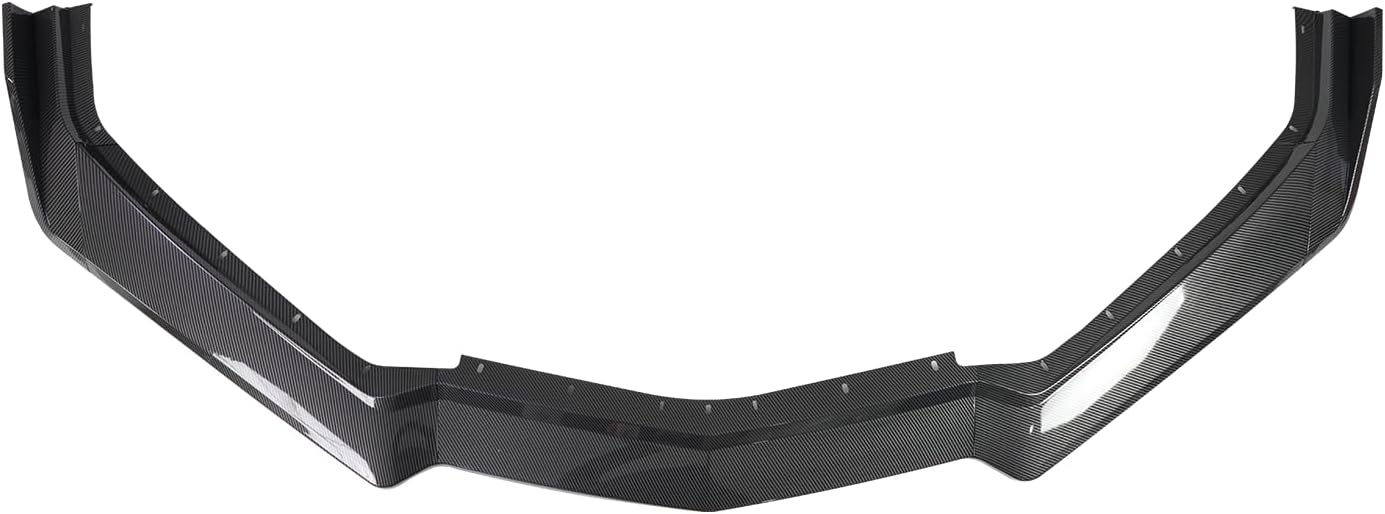 Front Bumper Lip Splitter Spoiler Compatible with Chevy Corvette C8 2020-2025, C8 Front Lip, Corvette C8 Front Splitter Air Dams Chin Spoiler Auto Parts Accessories (Front Lip-Carbon Fiber)