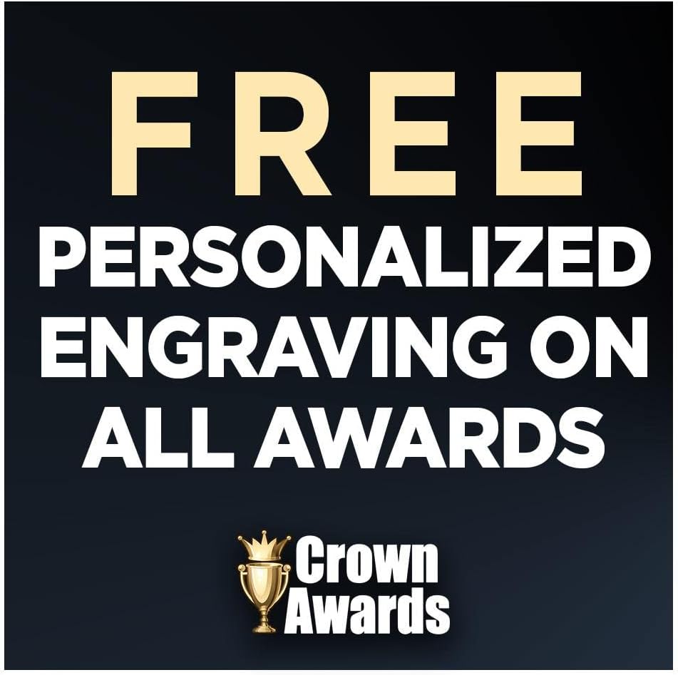 Crown Awards Engrave Now, 6.25' Gold Pumpkin Shadow Starbeam Trophy Award