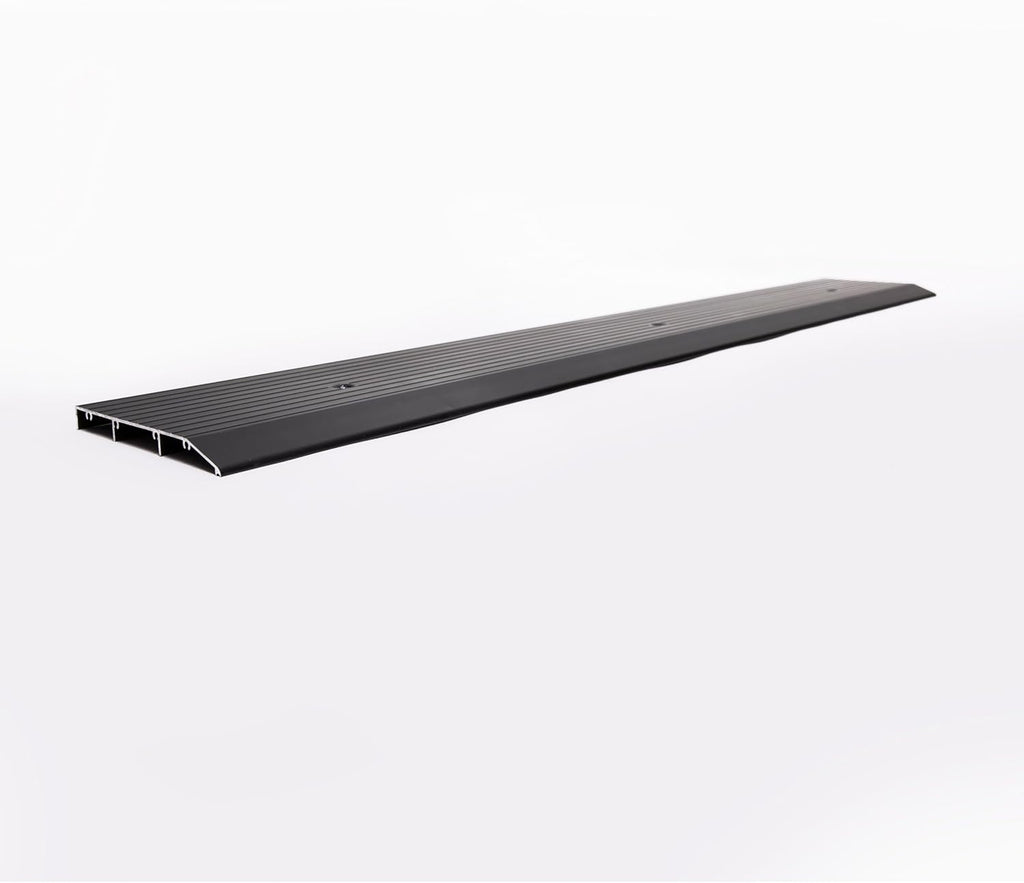ADA Tile Saddle Threshold Aluminum ADA Compliant Door Saddle for Tile Floors – 1/2' Height – 5-1/2' or 6-1/2' Wide – Prehung Ready, Top Screw Holes Commercial-Residential (48'x 5')