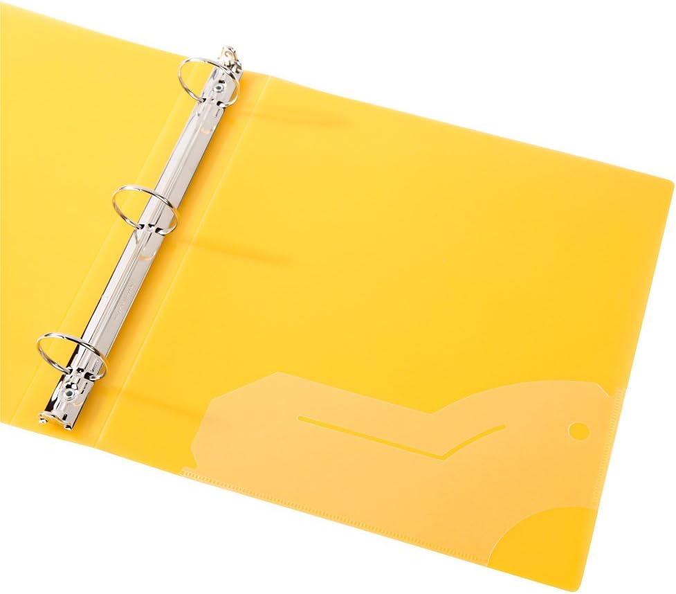 Filexec 3 Ring Binder, 1.5 Inch Capacity, Frosted, Letter Size, Blueberry, Strawberry, Grape, Lemon, Lime, Tangerine (50160-6493) (Pack of 24)