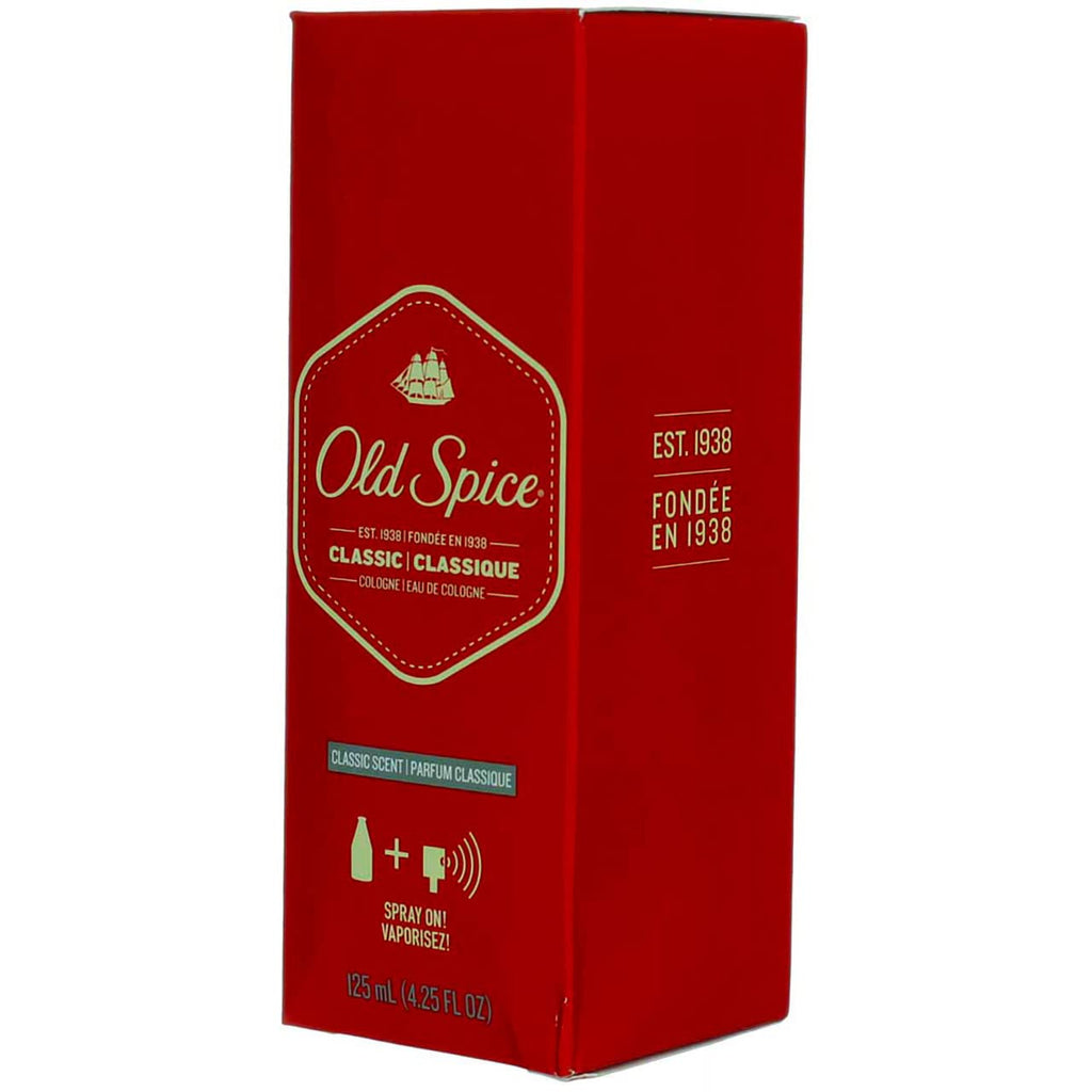 Old Spice Classic Cologne Spray 4.25 oz (Pack of 12)