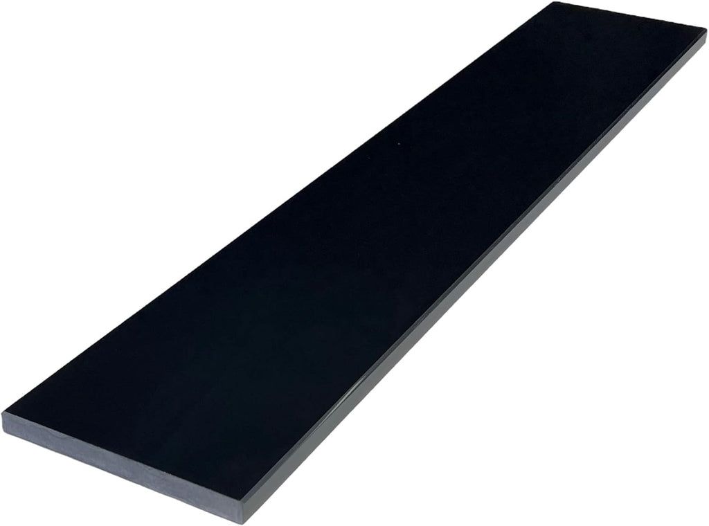 7 Inch Super Threshold Engineered Marble Saddle - 7 Inch Width 36 Inch Length (Super Black)