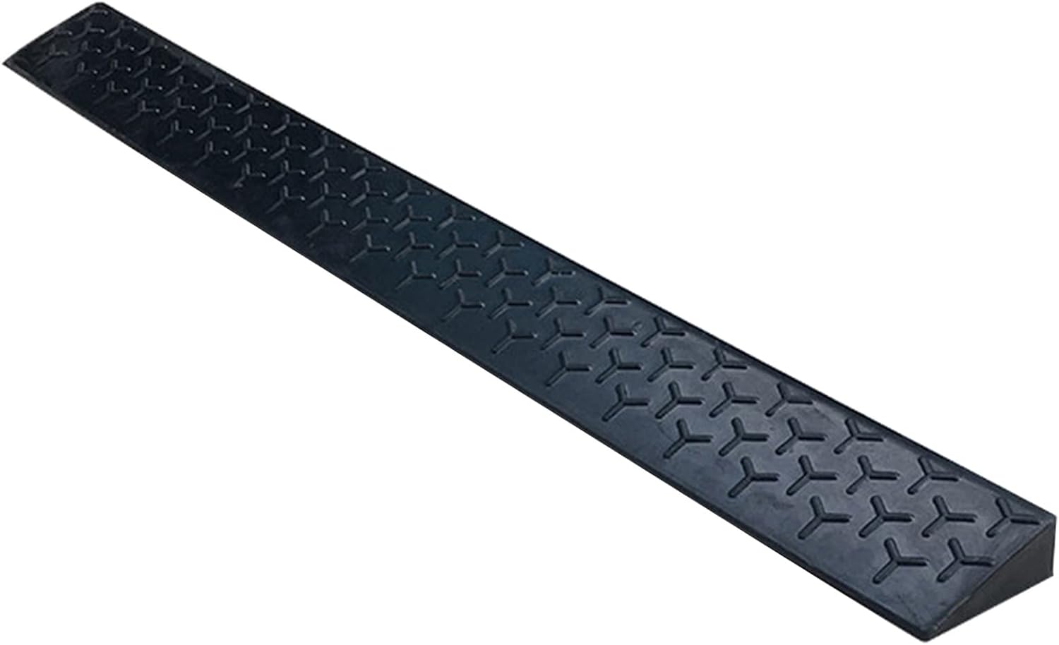 ZJMAMA Threshold Ramp Rubber, 1/2/3/4/5 CM Rise Wheelchairs Ramps for Home Garden Yard Sliding Glass Doors Steps, Indoor Outdoor Entry Transitions Slope (Size : 100x12x5(39.4x4.7x2))