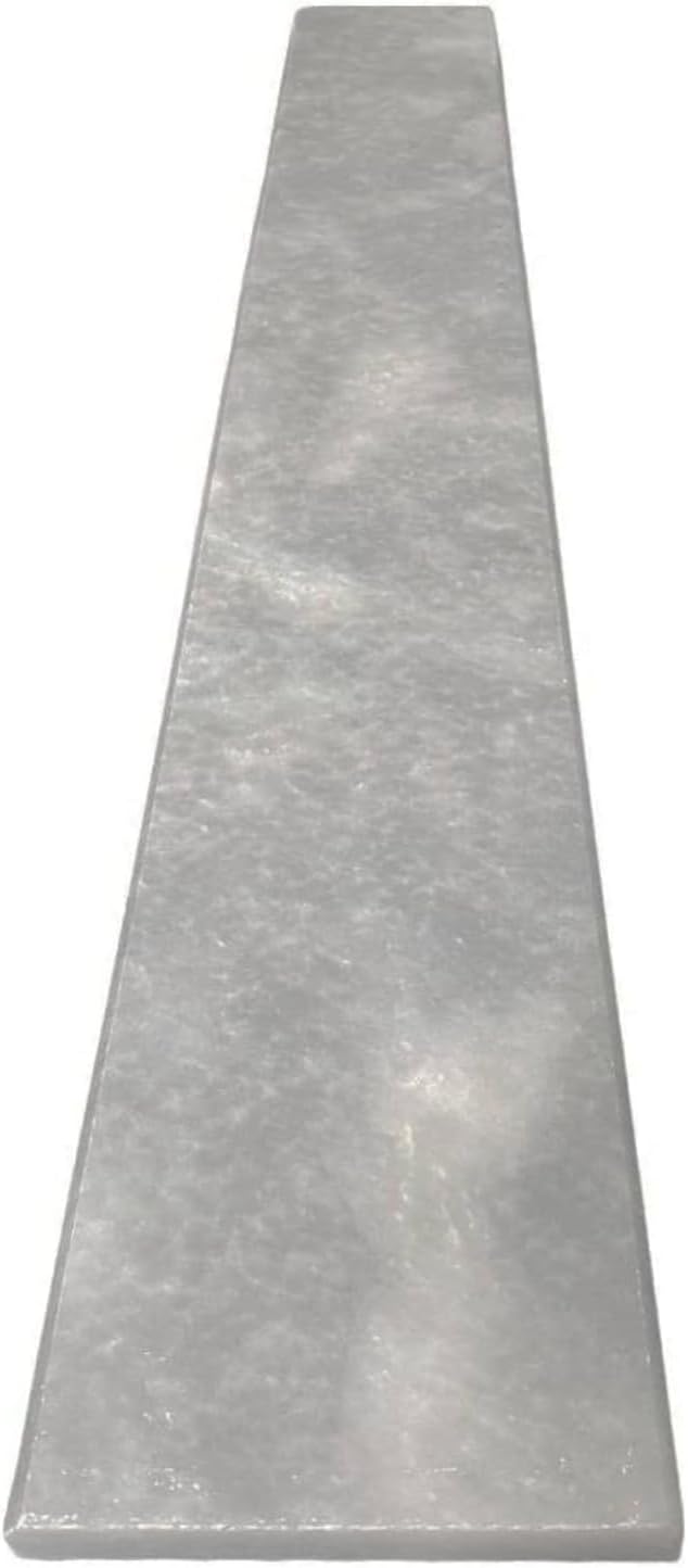 Bardiglio Grey Marble Threshold Saddle 4' x 36' Honed Matte Finish Natural Stone for Doorway, Shower, Floor, Window Sill