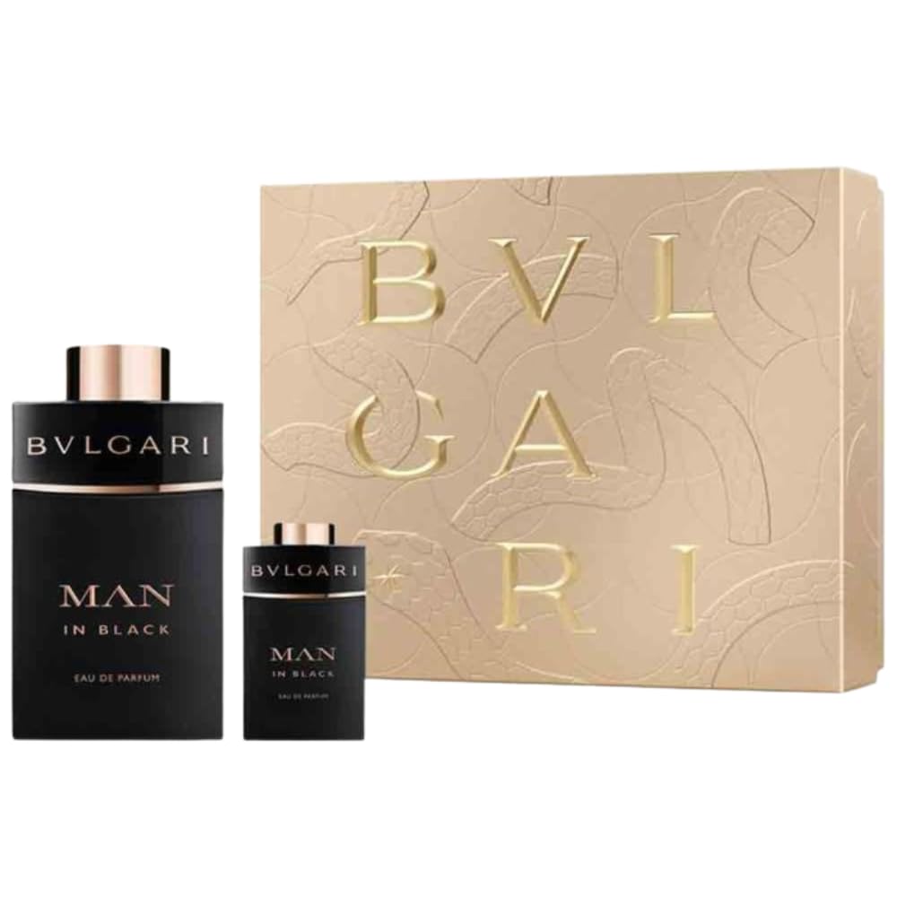BVLGARI Man In Black EDP Gift Set (3.4 fl. oz + 0.5 fl. oz Mini)
