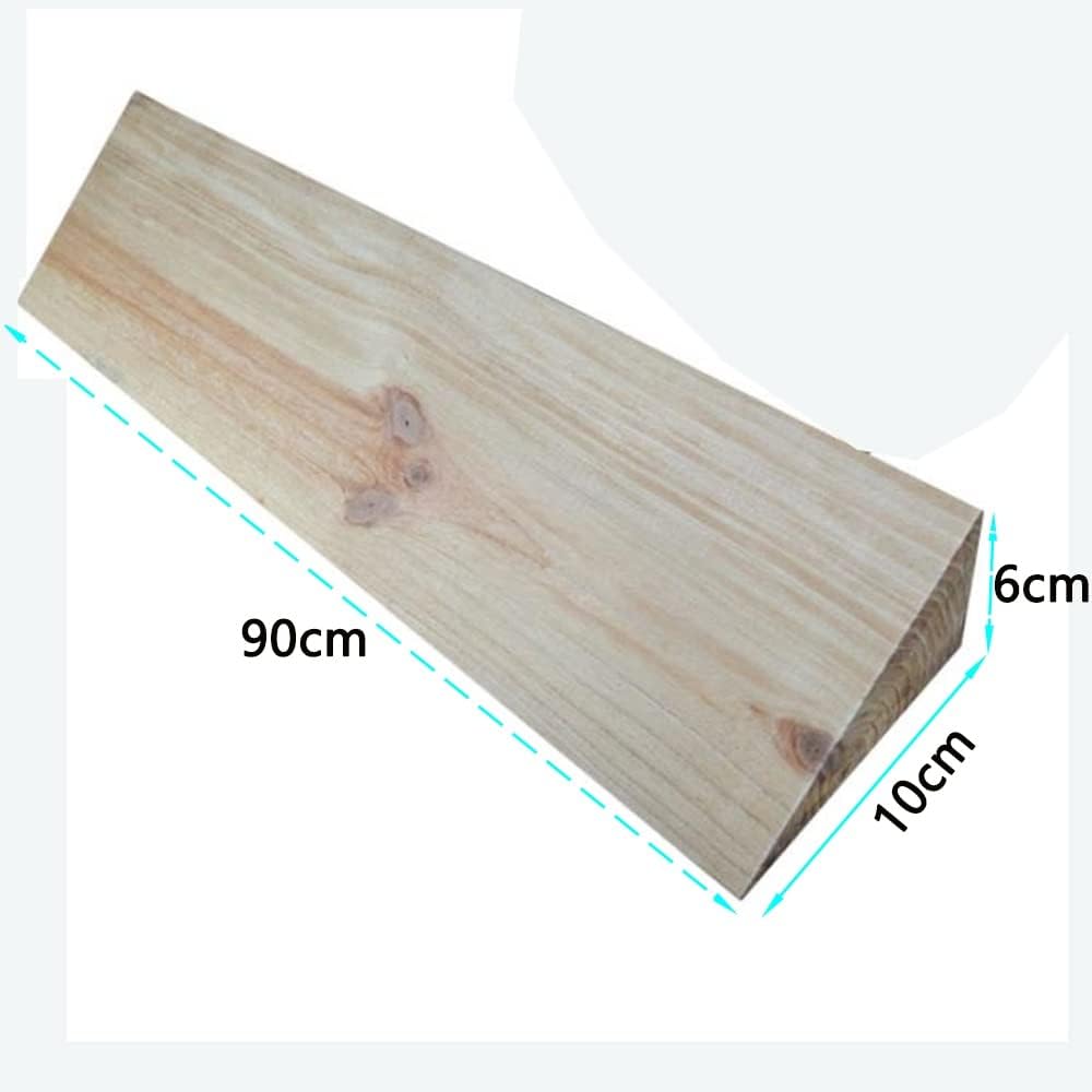 Solid Wood Threshold Ramp 2'' Rise Curb Ramp, Kerb Ramps Portable Mobile Loading Ramp for Walkers Motorcycle Steps Doorways, Non-Slip Surface (Size : 10 * 60 * 6cm) (10 * 90 * 6cm)