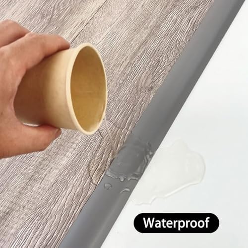 Self-Adhesive Carpet Edging Trim - Cuttable Rubber Floor Reducer Strip for Doorway Thresholds - Ideal for Varying Height - Easy Installation