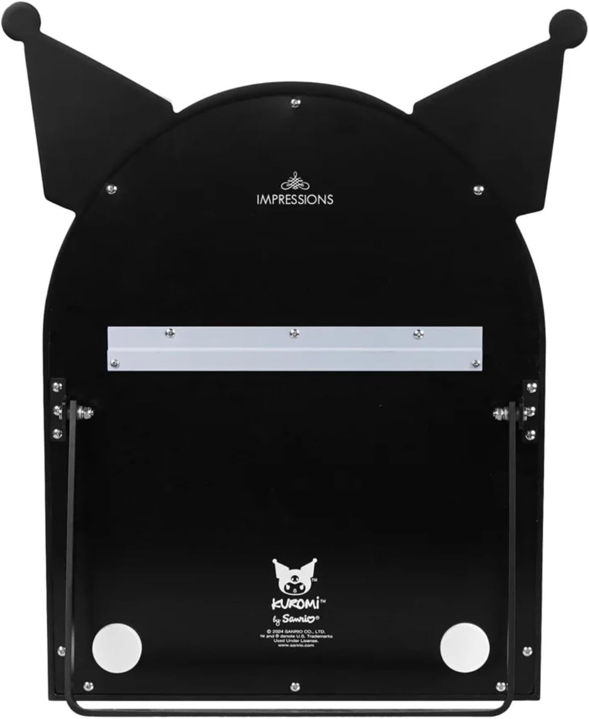 Impressions Vanity Kuromi Arch RGB Tabletop Mirror with Adjustable Strip LED Lights, App Control RGB Lighting, Soft Touch Sensor, Arched Mirrors for Wall Mount and U Shaped Easel Stand