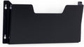 Displays2go Set of 10 Single Pocket Wall File Holds Medical Chart - Black Metal Chart Holder for Door, Letter Size Single Wall File, Hardware Included - Black (WFP01BLK)