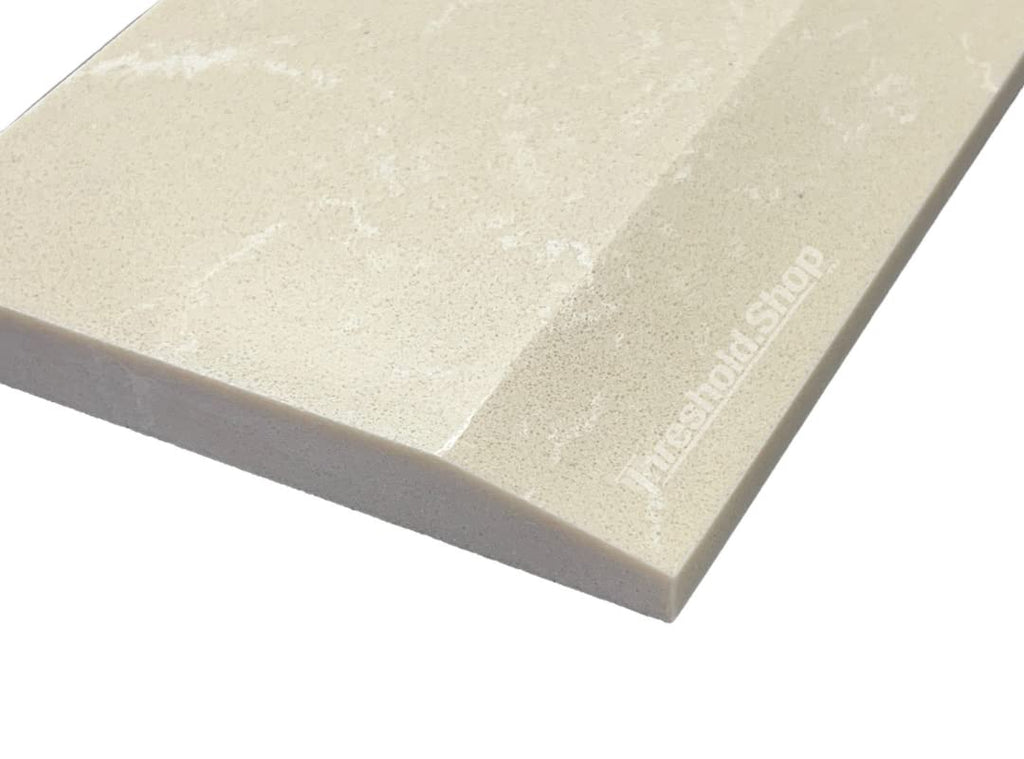 Single Hollywood Engineered Marble Threshold for FloorTransitions (Beige, 5' x 36')